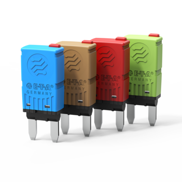 Thermischer Sicherungsautomat, Typ 1626 | E-T-A Typ 1626 von E-T-A: Einpoliger, thermischer Sicherungsautomat in Mini-Bauform, der speziell für den Kfz-Bereich geeignet ist.