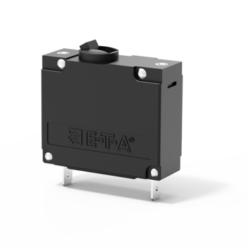 Typ 8335 von E-T-A: Ein- und mehrpoliger Schutzschalter mit magnetischer oder hydraulisch-magnetischer Auslösung.